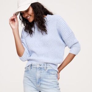 NWT - Cotton Cropped Dolman Sweater